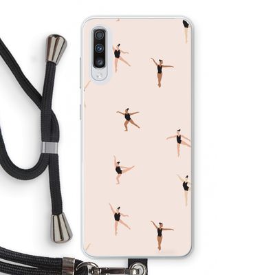 Dancing #1: Samsung Galaxy A70 Transparant Hoesje met koord