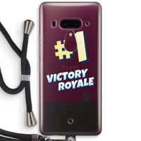 Victory Royale: HTC U12+ Transparant Hoesje met koord