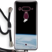 Alone in Space: HTC U12+ Transparant Hoesje met koord
