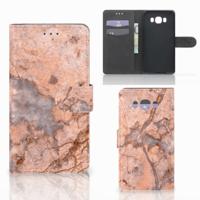 Samsung Galaxy J7 2016 | Bookcase | Marmer Oranje