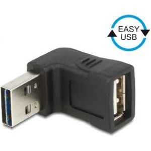 DeLOCK 65521 tussenstuk voor kabels USB 2.0 A Zwart