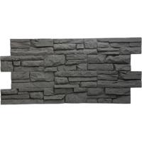 3D XL Wandpaneel Zwart Ardesia Abbronzo 126x59x2.7 cm - Realistische Leisteenlook