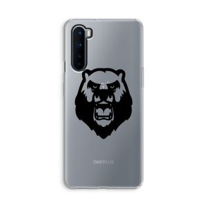 Angry Bear (black): OnePlus Nord Transparant Hoesje