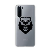 Angry Bear (black): OnePlus Nord Transparant Hoesje