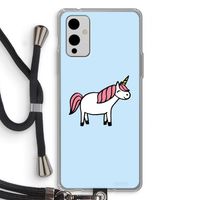 Eenhoorn: OnePlus 9 Transparant Hoesje met koord