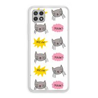Meow: Samsung Galaxy A22 4G Transparant Hoesje