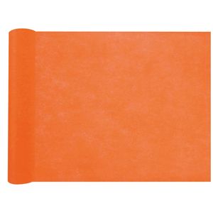 Tafelloper op rol - oranje - 30 cm x 10 m - non woven polyester