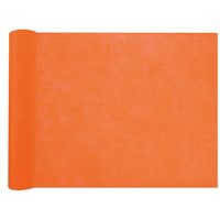 Tafelloper op rol - oranje - 30 cm x 10 m - non woven polyester