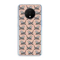 Zwarte poes: OnePlus 7T Transparant Hoesje