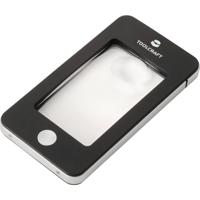 TOOLCRAFT TO-10283184 Vergrootglas Met LED-verlichting Vergrotingsfactor: 2 x, 4 x Lensgrootte: (Ø) 23 mm Zwart