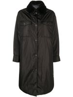 Moncler veste à coupe longue - Noir