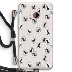 Miauw: HTC U Play Transparant Hoesje met koord