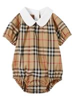 Burberry Kids body à imprimé photographique - Marron