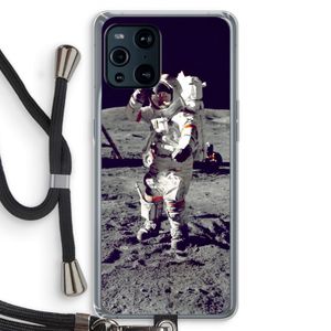 Spaceman: Oppo Find X3 Transparant Hoesje met koord