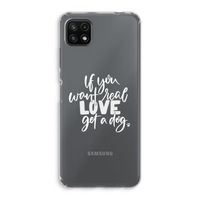 Partner in crime: Samsung Galaxy A22 5G Transparant Hoesje