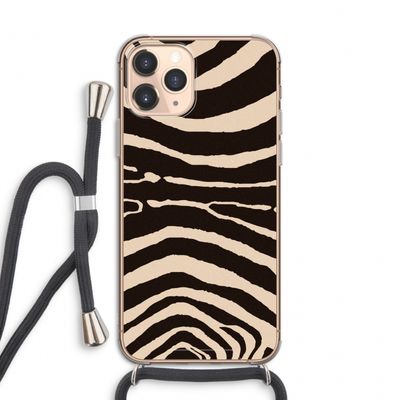 Arizona Zebra: iPhone 11 Pro Transparant Hoesje met koord