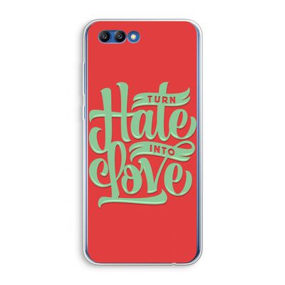 Turn hate into love: Honor 10 Transparant Hoesje