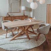 Tower Living Eettafel 'Crotone' Acaciahout, 180 x 100cm