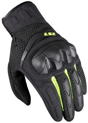 LS2 handschoenen "kubra man gloves kubra man anthracite h-v yellow l