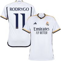 Real Madrid Shirt Thuis 2023-2024 + Rodrygo 11 - thumbnail