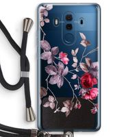 Mooie bloemen: Huawei Mate 10 Pro Transparant Hoesje met koord