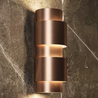 Wandlamp Martens & Meijer Sofia 26x10 cm Rond Geborsteld Koper Martens Design