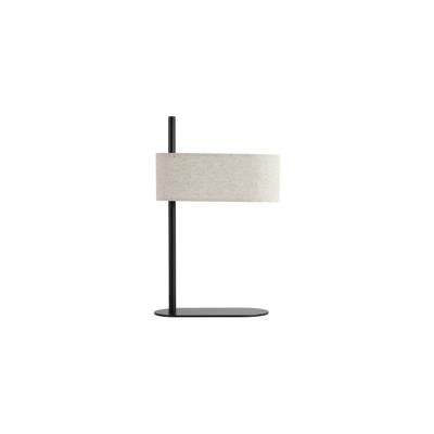 Searchlight TafellampHessian zwart met linnen kap - EU30501BK