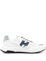 Hogan baskets à empiècements - Blanc