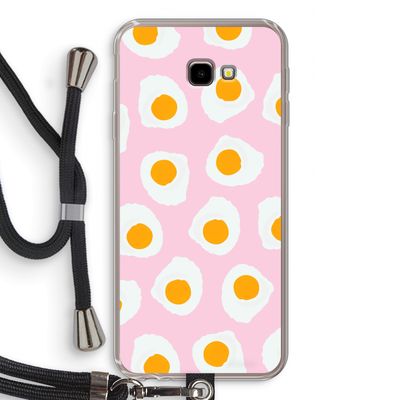 Dancing eggs: Samsung Galaxy J4 Plus Transparant Hoesje met koord