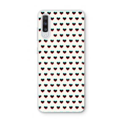 Hartjes: Samsung Galaxy A70 Transparant Hoesje
