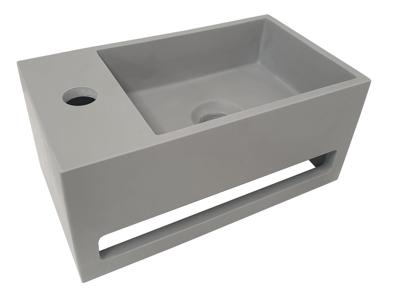 Wiesbaden Julia fontein Solid Surface 35 x 20 x 16 cm betonlook links Wiesbaden Julia fontein Solid Surface 35 x 20 x 16 cm betonlook links