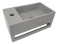 Wiesbaden Julia fontein Solid Surface 35 x 20 x 16 cm betonlook links