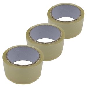 DULA Verpakkingstape - Transparant - 3 rollen Dozentape 50 mm x 60 m - Plakband