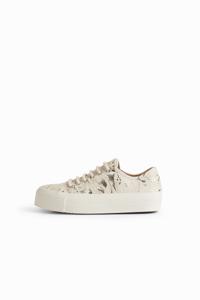 Sneakers met glitter - WHITE - 39