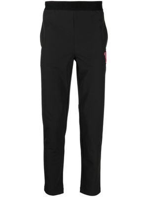Ports V pantalon droit à taille à logo - Noir