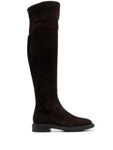 Gianvito Rossi bottes en daim - Marron