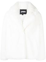 Apparis manteau oversize Milly en fourrure artificielle - Blanc - thumbnail