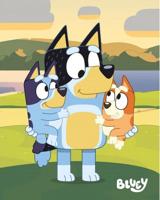 Bluey Family fleece deken 130 x 170 cm