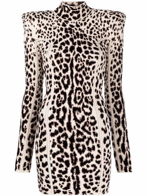 Roberto Cavalli robe courte à épaulettes - Noir