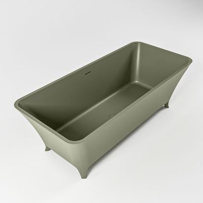 Vrijstaand bad Mondiaz Lundy | 170x75 cm | Solid surface | Ovaal | Army