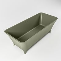 Vrijstaand bad Mondiaz Lundy | 170x75 cm | Solid surface | Ovaal | Army Vrijstaand bad Mondiaz Lundy | 170x75 cm | Solid surface | Ovaal | Army
