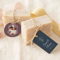 Zeepjes met rond label - set van 6