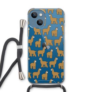 Alpacas: iPhone 13 Transparant Hoesje met koord