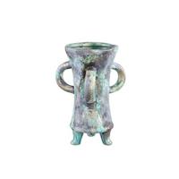 PTMD Ayaz Turquoise glazed ceramic pot with four ears - thumbnail