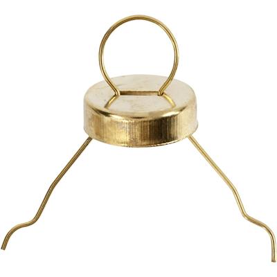 Creativ Company Metalen hanger, d 13 mm, gatgrootte 5 mm, goud, 25 stuk/ 1 doos