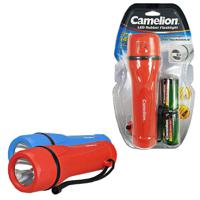 Camelion LED Zaklamp + 2xD Batterijen Assorti - thumbnail