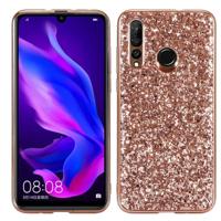 Glitter poeder schokbestendig TPU beschermende case voor Huawei Nova 4 (Rose goud)