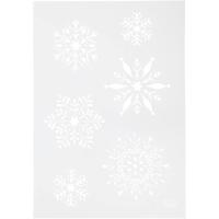 Viva Decor Flexibel sjabloon, sneeuwvlok, a4, vel 210x297 mm, 1 stuk