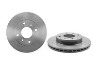 Remschijf COATED DISC LINE BREMBO, Remschijftype: Binnen geventileerd, u.a. für Nissan, Infiniti