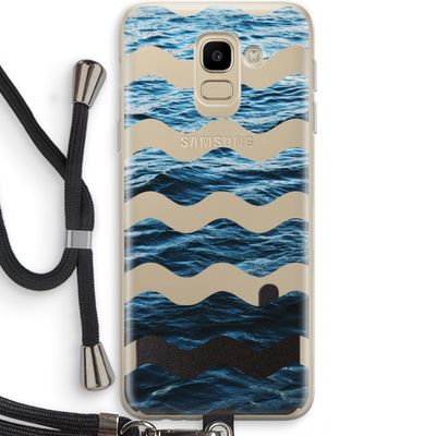 Oceaan: Samsung Galaxy J6 (2018) Transparant Hoesje met koord